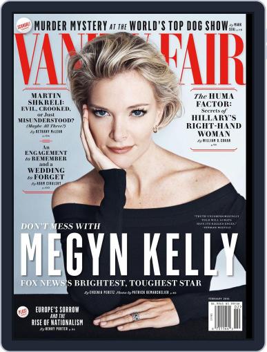 Vanity Fair February 1st, 2016 Digital Back Issue Cover