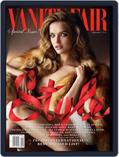 Vanity Fair September 1st, 2014 Digital Back Issue Cover