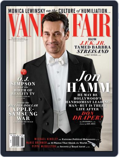 Vanity Fair June 1st, 2014 Digital Back Issue Cover