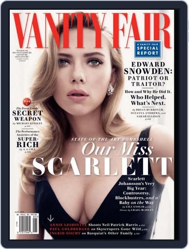 Vanity Fair May 1st, 2014 Digital Back Issue Cover