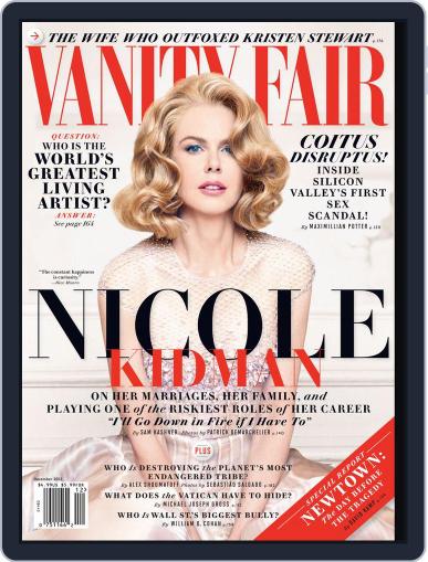 Vanity Fair December 1st, 2013 Digital Back Issue Cover