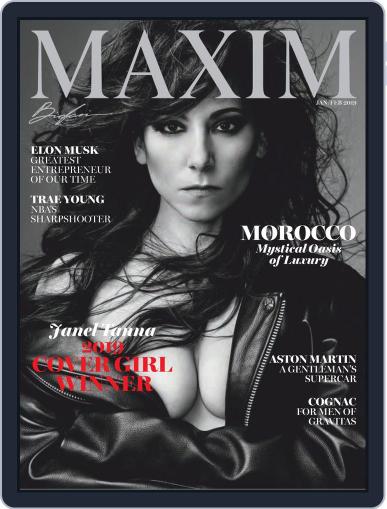 Maxim January 1st, 2019 Digital Back Issue Cover