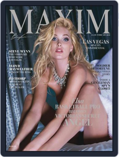 Maxim February 1st, 2016 Digital Back Issue Cover