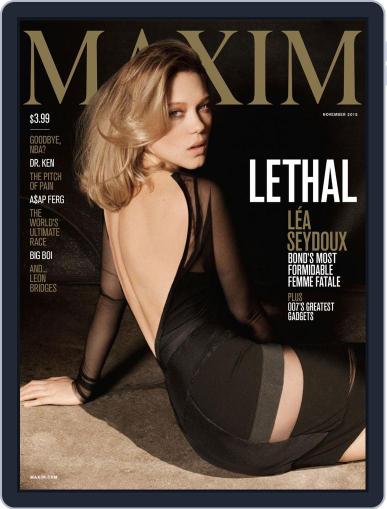 Maxim November 1st, 2015 Digital Back Issue Cover
