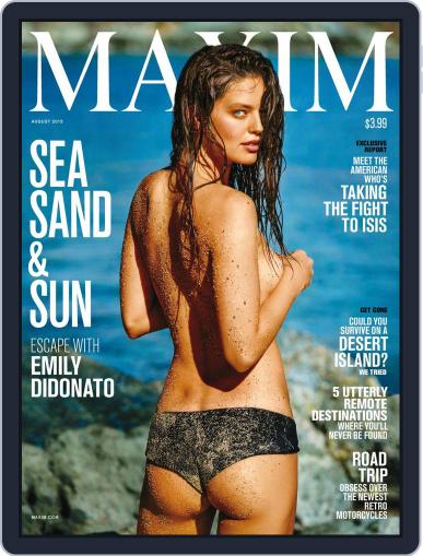 Maxim August 1st, 2015 Digital Back Issue Cover