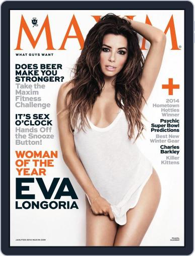 Maxim January 1st, 2014 Digital Back Issue Cover