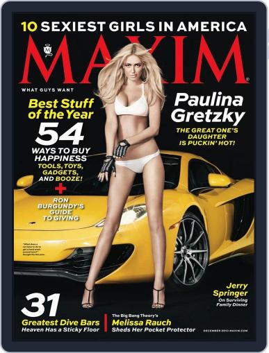 Maxim December 1st, 2013 Digital Back Issue Cover