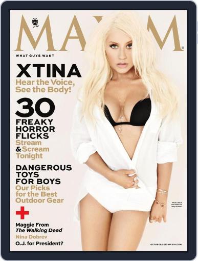 Maxim October 1st, 2013 Digital Back Issue Cover