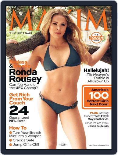 Maxim September 1st, 2013 Digital Back Issue Cover