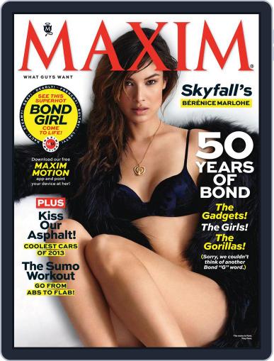 Maxim October 5th, 2012 Digital Back Issue Cover