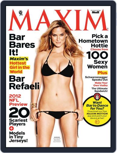 Maxim August 3rd, 2012 Digital Back Issue Cover