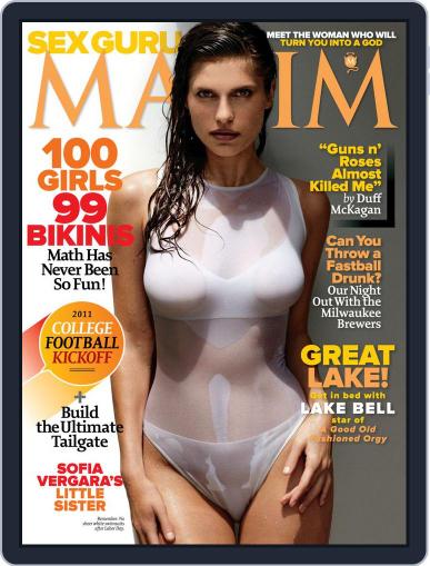 Maxim August 5th, 2011 Digital Back Issue Cover