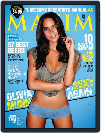 Maxim January 14th, 2011 Digital Back Issue Cover