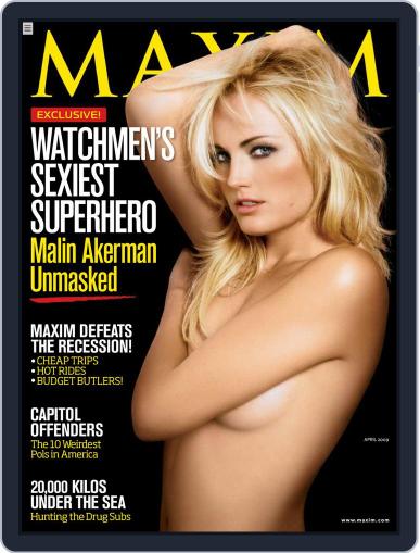Maxim March 17th, 2009 Digital Back Issue Cover
