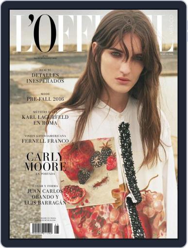 L'Officiel Mexico July 1st, 2016 Digital Back Issue Cover