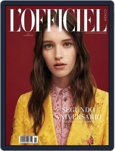L'Officiel Mexico March 1st, 2016 Digital Back Issue Cover