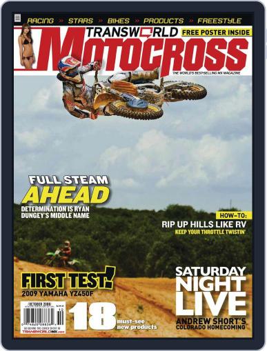 Transworld Motocross August 23rd, 2008 Digital Back Issue Cover