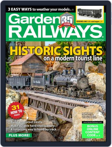 Garden Railways August 1st, 2018 Digital Back Issue Cover