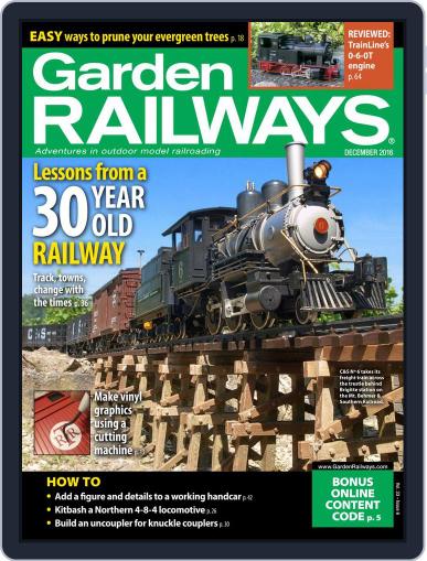 Garden Railways December 1st, 2016 Digital Back Issue Cover