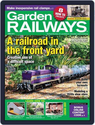 Garden Railways April 20th, 2013 Digital Back Issue Cover