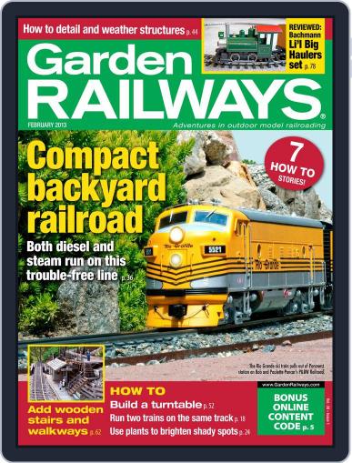 Garden Railways December 22nd, 2012 Digital Back Issue Cover