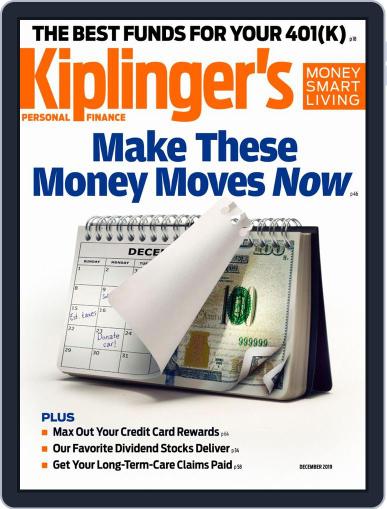 Kiplinger's Personal Finance December 1st, 2019 Digital Back Issue Cover