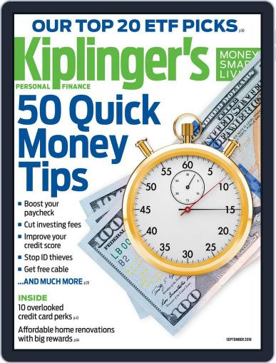 Kiplinger's Personal Finance September 1st, 2018 Digital Back Issue Cover