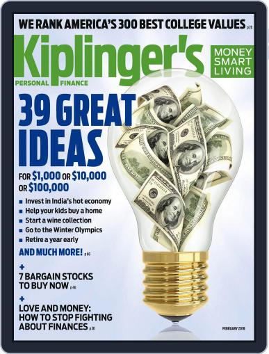 Kiplinger's Personal Finance February 1st, 2018 Digital Back Issue Cover