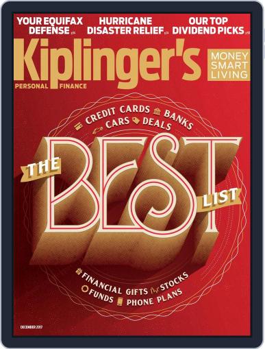 Kiplinger's Personal Finance December 1st, 2017 Digital Back Issue Cover