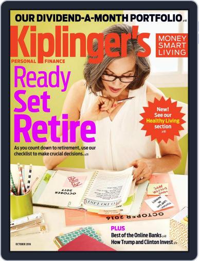 Kiplinger's Personal Finance October 1st, 2016 Digital Back Issue Cover