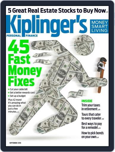 Kiplinger's Personal Finance September 1st, 2016 Digital Back Issue Cover