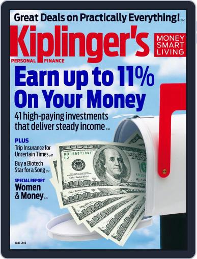Kiplinger's Personal Finance June 1st, 2016 Digital Back Issue Cover