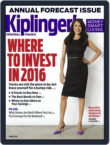 Kiplinger's Personal Finance January 1st, 2016 Digital Back Issue Cover