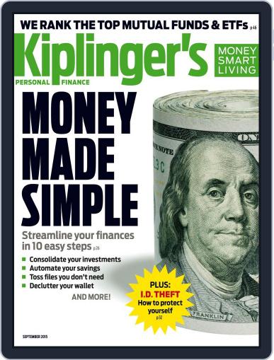 Kiplinger's Personal Finance September 1st, 2015 Digital Back Issue Cover