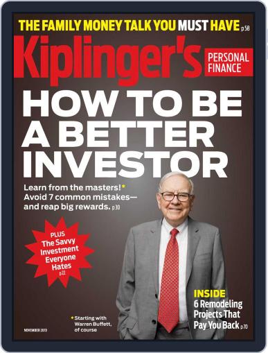 Kiplinger's Personal Finance September 27th, 2013 Digital Back Issue Cover