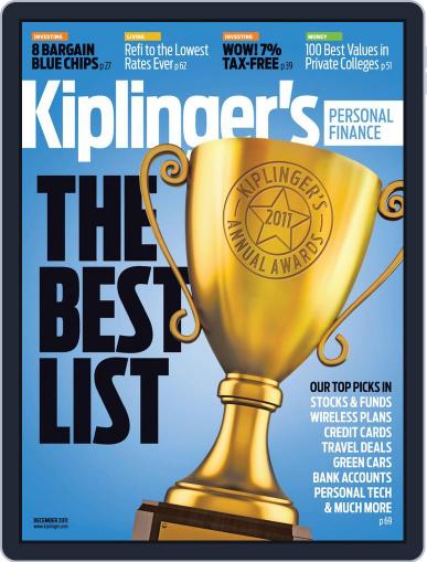 Kiplinger's Personal Finance October 25th, 2011 Digital Back Issue Cover