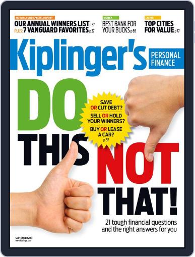 Kiplinger's Personal Finance July 26th, 2011 Digital Back Issue Cover