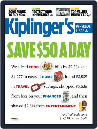 Kiplinger's Personal Finance January 31st, 2011 Digital Back Issue Cover