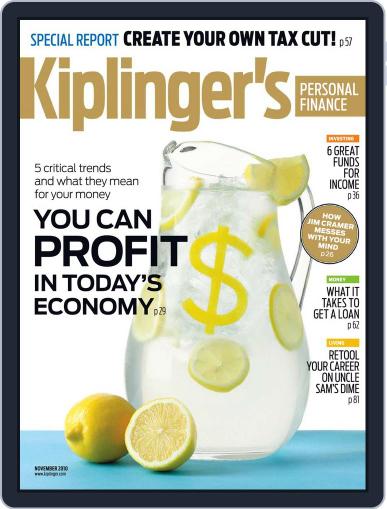 Kiplinger's Personal Finance October 4th, 2010 Digital Back Issue Cover