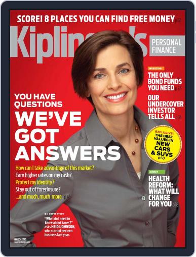 Kiplinger's Personal Finance February 1st, 2010 Digital Back Issue Cover