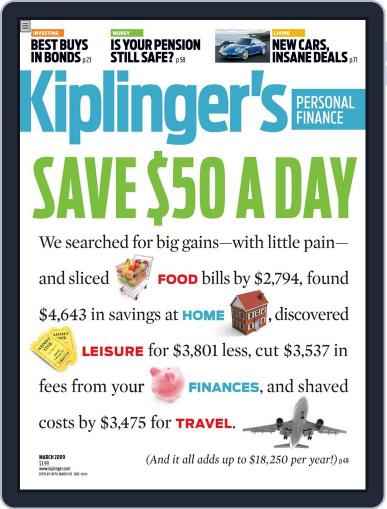 Kiplinger's Personal Finance January 29th, 2009 Digital Back Issue Cover