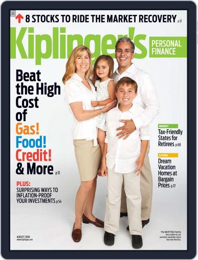 Kiplinger's Personal Finance June 25th, 2008 Digital Back Issue Cover