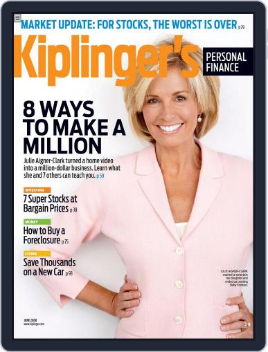 Kiplinger's Personal Finance April 30th, 2008 Digital Back Issue Cover