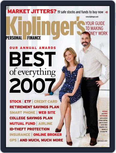 Kiplinger's Personal Finance October 4th, 2007 Digital Back Issue Cover