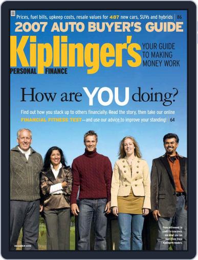 Kiplinger's Personal Finance November 2nd, 2006 Digital Back Issue Cover