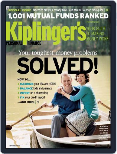 Kiplinger's Personal Finance August 2nd, 2006 Digital Back Issue Cover