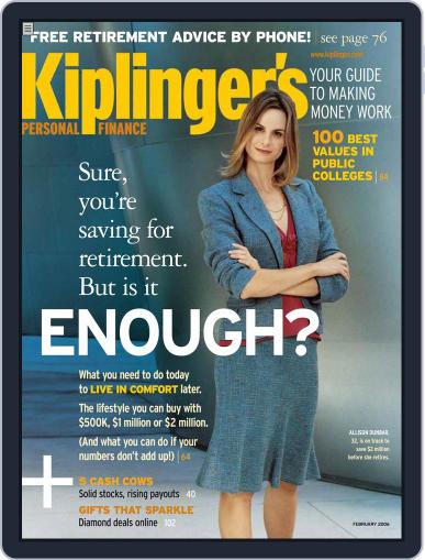 Kiplinger's Personal Finance January 25th, 2006 Digital Back Issue Cover