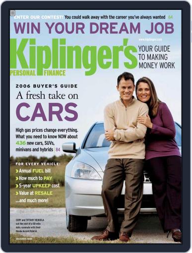 Kiplinger's Personal Finance November 21st, 2005 Digital Back Issue Cover