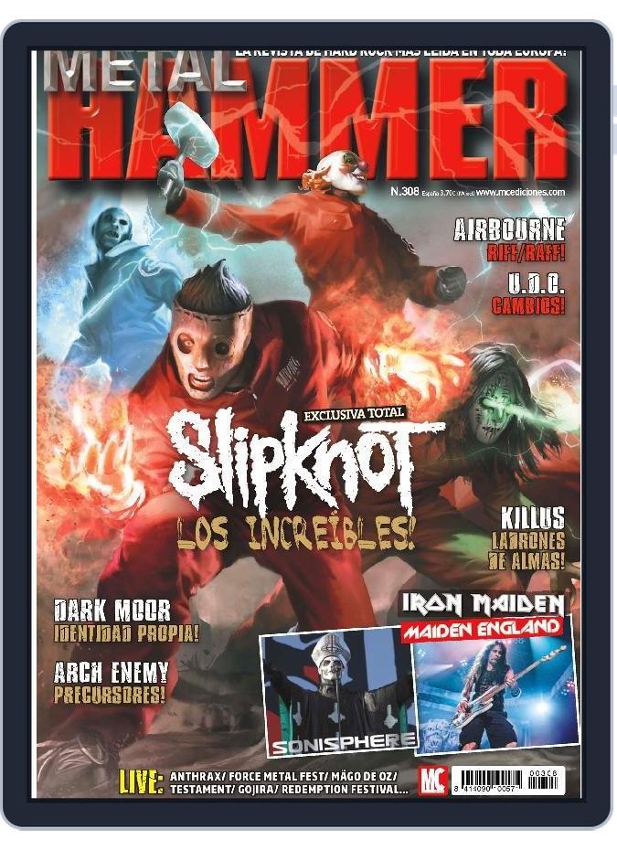METAL HAMMER Spain July 1st, 2013 Digital Back Issue Cover