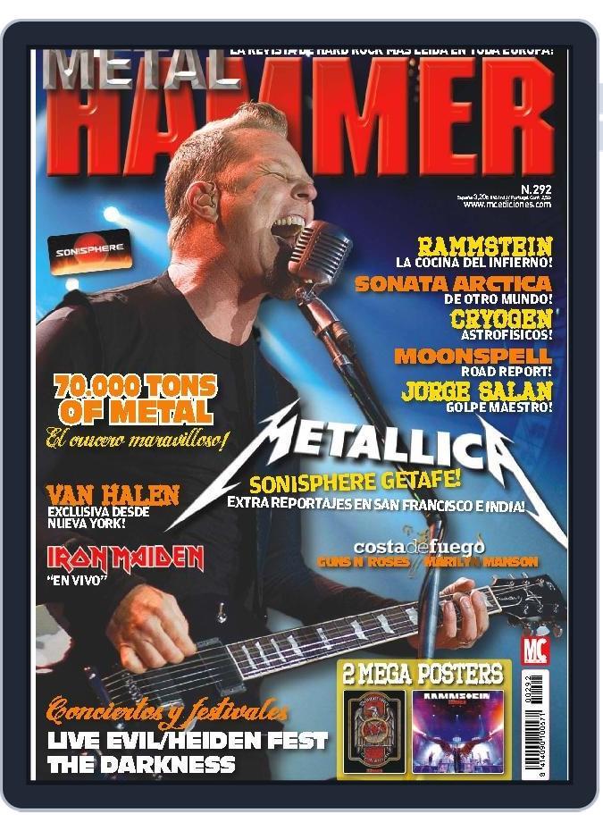 METAL HAMMER Spain March 22nd, 2012 Digital Back Issue Cover